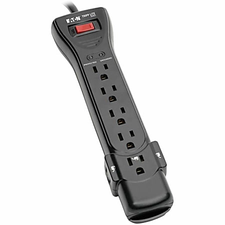 Tripp Lite 7-Outlet Surge Protector Power Strip, 25', Black