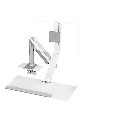 Humanscale® QuickStand Lite For Heavy Monitor, Single Screen Up To 22 Lb, Silver