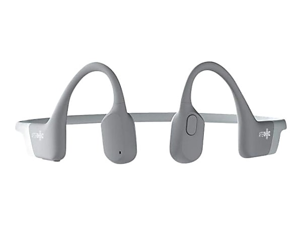 AfterShokz Aeropex - Headphones with mic - open ear - behind-the-neck mount - Bluetooth - wireless - lunar gray