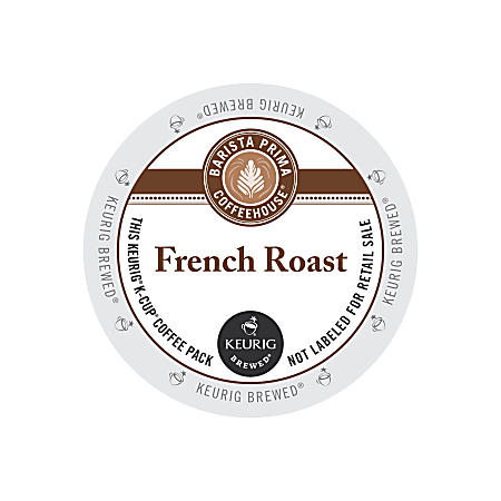 Barista Prima Coffeehouse Single Serve Coffee K Cup French Roast Carton Of 24 Office Depot