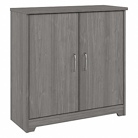 Bush® Furniture Cabot Small 30"W Storage Cabinet With Doors, Modern Gray, Standard Delivery