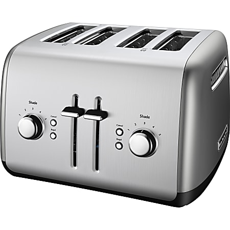 KitchenAid 4 Slice Toaster - Toast, Bagel - Contour Silver