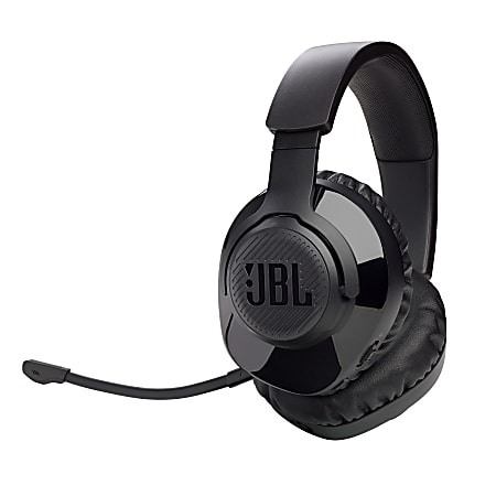 JBL Free WFH Wireless Over-Ear Headset With Detachable Mic, Black
