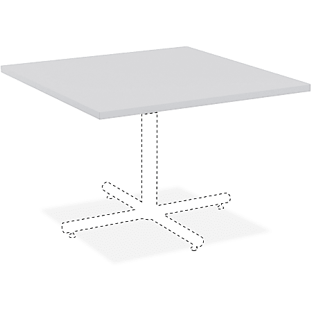 Lorell® Hospitality Square Table Top, 36"W, Light Gray