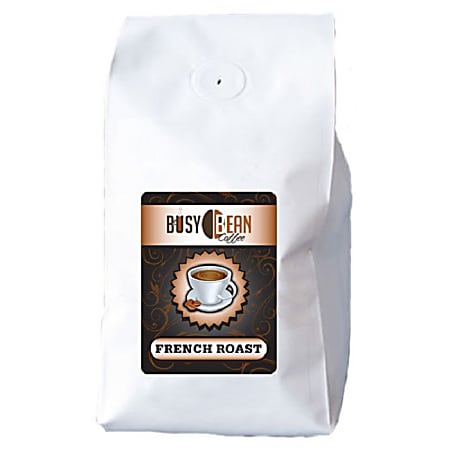 Hoffman Busy Bean Whole Bean Coffee, French Vanilla, Dark Roast, 5 Lb, Pack Of 2 Bags