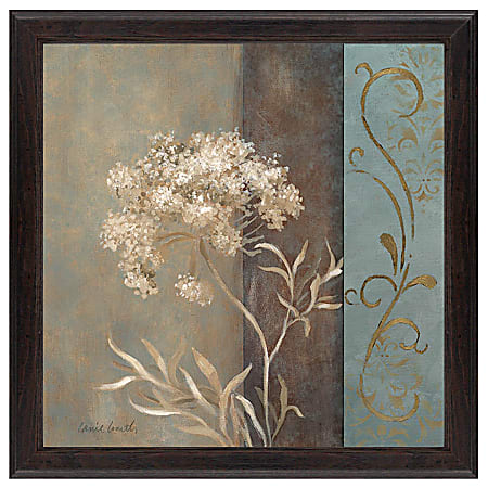 Timeless Frames® Supreme Espresso Floral Art, 10” x 10”, Delicate Beauty II