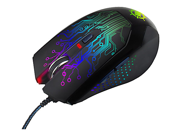 Enhance Optical Mouse, Black/Multicolor