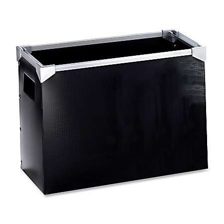 Oxford® Poly Desktop File, Letter Size, Black