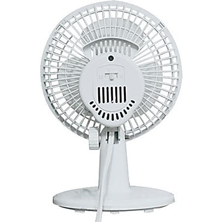 Comfort Zone Cz6c 6 Inch Clip On Desk Fan White Office Depot