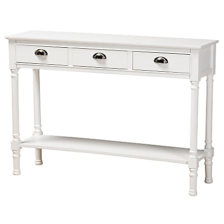Baxton Studio French Provincial 3-Drawer Entryway Console Table,