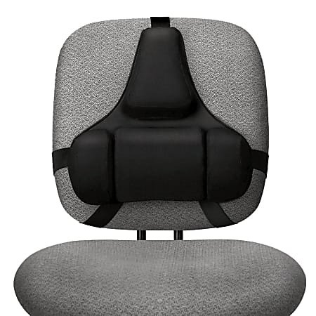 Fellowes&reg; Professional Series Back Support with Microban&reg; Protection, Black