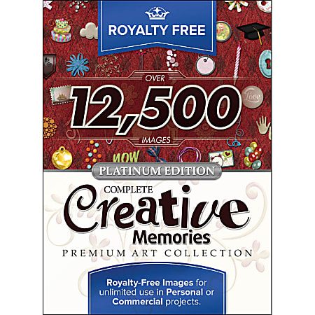 Royalty Free Complete Creative Memories Premium Art Collection, Platinum Edition