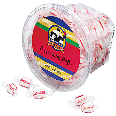 Refreshing Peppermint Puff Candy, 20 Oz Tub