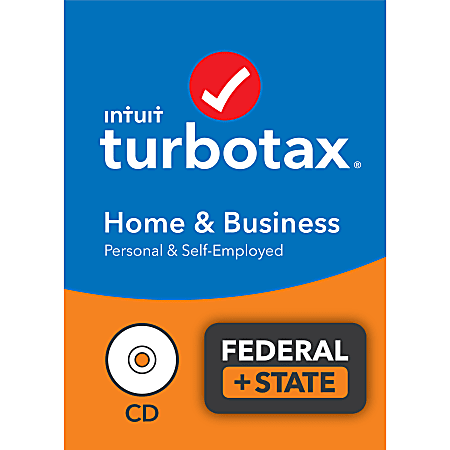 TurboTax® Home & Business 2021 Federal + E-File & State, For PC/Mac, Disc Or Download