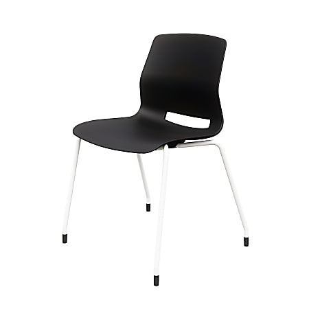 KFI Studios Imme Stack Chair, Black/White
