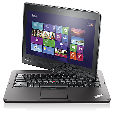 Lenovo ThinkPad Twist S230u 33476VU 12.5" Touchscreen LCD 2 in 1 Ultrabook - Intel Core i5 (3rd Gen) i5-3337U Dual-core (2 Core) 1.80 GHz - 4 GB DDR3 SDRAM - 500 GB HDD - 24 GB SSD - Windows 8 64-bit - 1366 x 768 - In-plane Switching (IPS) Technology - Convertible - Black