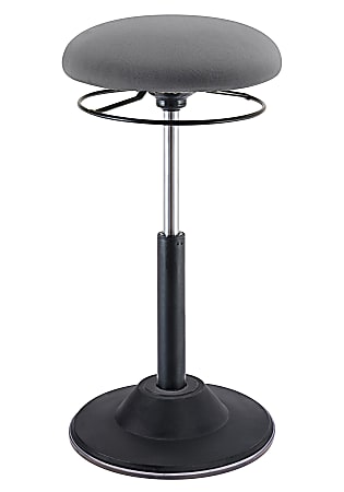 Kore Design™ Office Adjustable Pivot Stool, Gray, KDOP5023BB