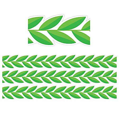 Creative Teaching Press® EZ Borders, Leaf Garland, 48’ Per Pack, Set Of 3 Packs