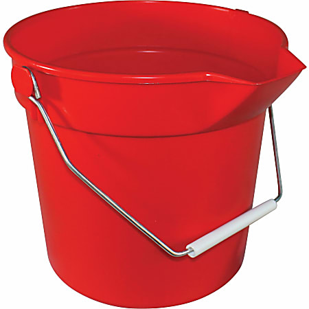 Impact 10-quart Deluxe Bucket - 2.50 gal - Handle, Spill Resistant, Embossed, Acid Resistant, Alkali Resistant, Chemical Resistant, Heavy Duty, Rugged