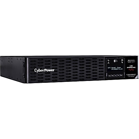 CyberPower PR1000RTXL2U New Smart App Sinewave UPS Systems - 1000VA/1000W, 120 VAC, NEMA 5-15P, 2U, Rack / Tower, Sine Wave, 8 Outlets, LCD, PowerPanel® Business, $400000 CEG, 3YR Warranty