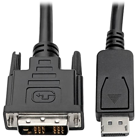 Eaton Tripp Lite Series DisplayPort to DVI Adapter Cable (DP with Latches to DVI-D Single Link M/M), 15 ft. (4.6 m) - DisplayPort/DVI-D  - P581015