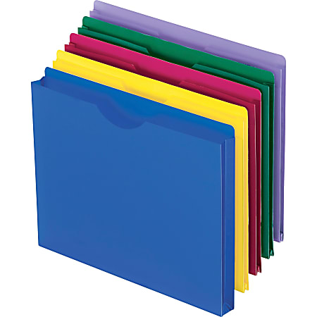 Pendaflex Poly Expanding File Jackets Letter Size Assorted Colors