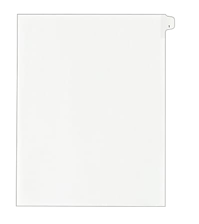 Avery® Allstate® Side-Tab Legal Exhibit Dividers, Tab Title 1, White, Pack Of 25