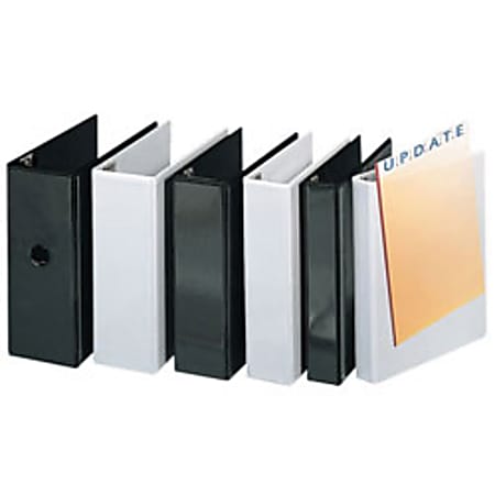 Cardinal® Freestand™ Easy-Open ClearVue™ Locking 3-Ring Binder, 2" Round Rings, 44% Recycled, White
