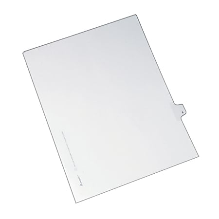 Avery® Side-Tab Legal Index Exhibit Dividers, Tab Title 8, White, Pack Of 25