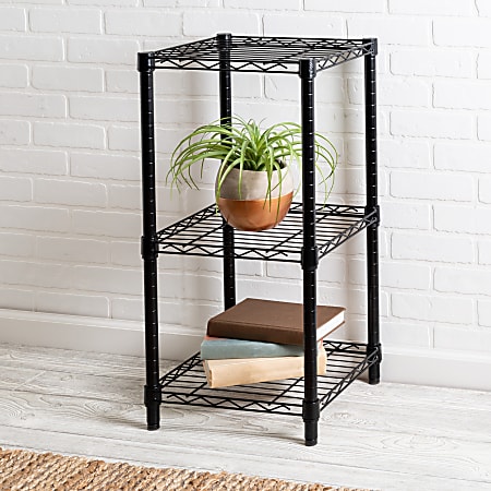 Honey Can Do Steel Small Adjustable Shelving Unit 3 Tier 30 H x 15