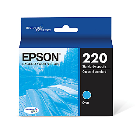 Epson® 220 DuraBrite® Ultra Cyan Ink Cartridge, T220220-S