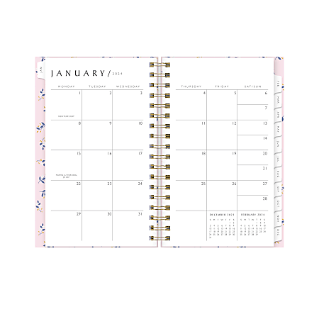 2024 Blue Sky™ Sustainability Branches Textured Folded Artcard Weekly