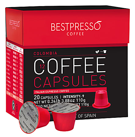 Bestpresso Single-Serve Coffee Freshpacks, Chocolate, Variety Pack, Carton Of 120, 6 x 20 Per Box