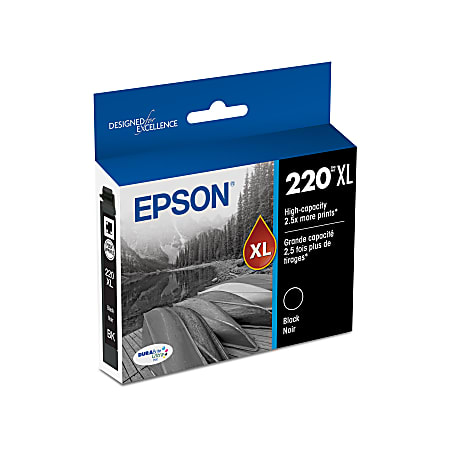 Epson® 220XL DuraBrite® Black High Yield Ink Cartridge, T220XL120-S