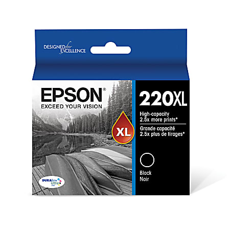 Epson® 220XL DuraBrite® Ultra High-Yield Black Ink Cartridge,