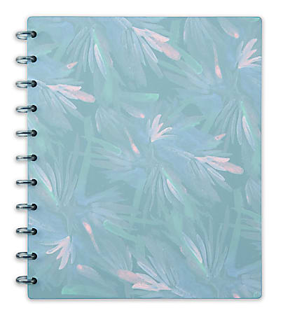 TUL® Discbound Notebook With Soft-Touch Cover, Letter Size, Narrow Ruled, 60 Sheets, Blue Floral