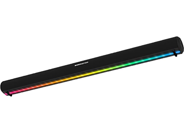 Monster LED Gaming Soundbar Black 2MNSK1094B0L2 Office Depot