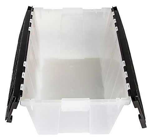 Greenmade Flip Top Lid Tote 12 Gallons BlackFrost - Office Depot