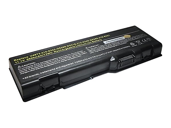 eReplacements Premium Power Products Replacement Battery For Select Dell Laptop Computers, 6600 mAh, 312 0339 ER