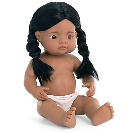 Miniland Educational Anatomically Correct 15" Baby Doll, Native American Girl