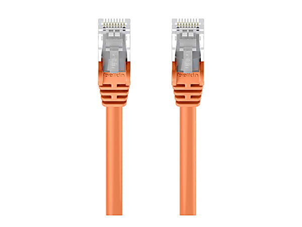 Belkin High Performance - Patch cable - RJ-45 (M) to RJ-45 (M) - 5 ft - UTP - CAT 6 - molded, snagless - orange -  - A3L98005ORGS