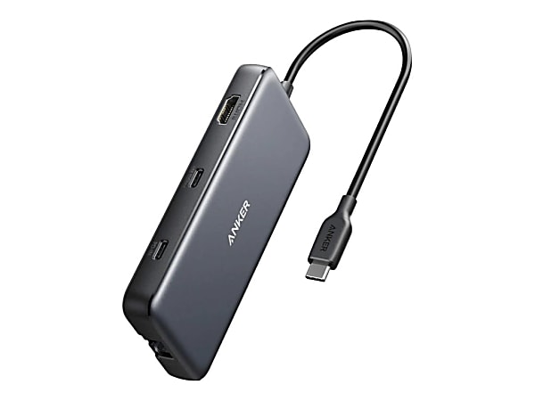 ANKER 555 USB-C Hub (8-in-1) F] Memory Card Reader, Black/Gray