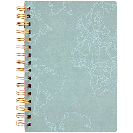 Markings by C.R. Gibson Leatherette Spiral Bound Journal 5 916 x 8 716  College Ruled 200 Pages Travel - Office Depot