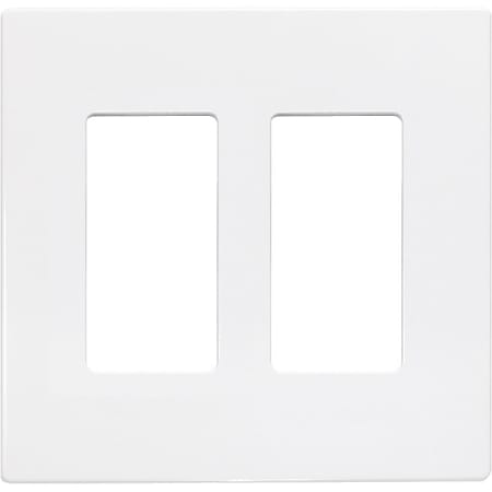 Insteon 2422-232 Screwless Wall Plate - Double Gang, White