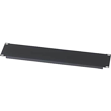 Sanus Component Series 1RU Rack Blank Panel - Flanged Blank Panel - Black - Steel - Black Powder Coat - 1U Rack Height - 19.1" Width