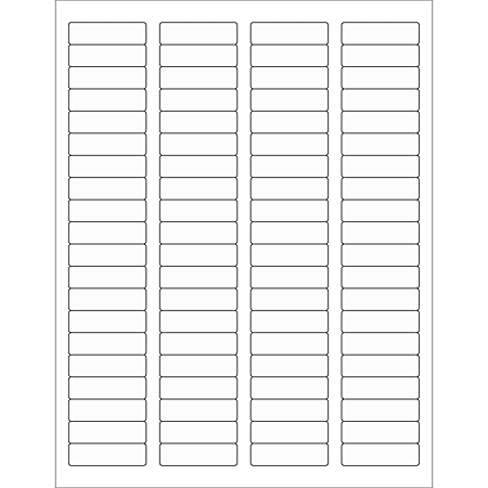 Office Depot® Brand Laser Labels, LL220CL, Rectangle, 1 3/4