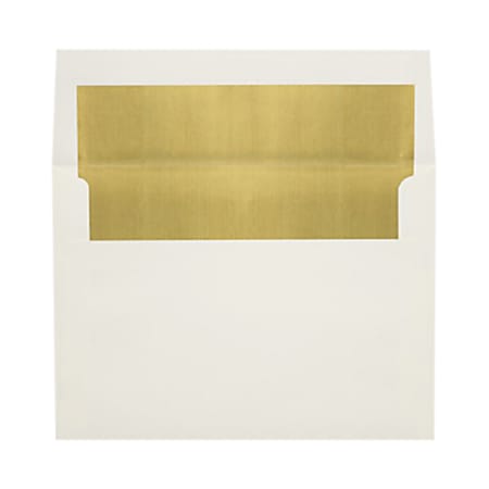 LUX Invitation Envelopes, A8, Peel & Press Closure, Gold/Natural, Pack Of 1,000