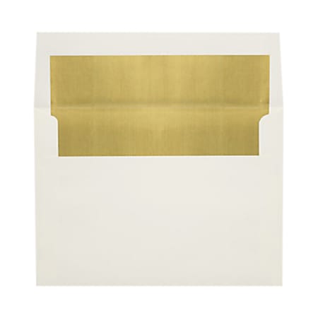 LUX Invitation Envelopes, A8, Peel & Press Closure, Gold/Natural, Pack Of 1,000