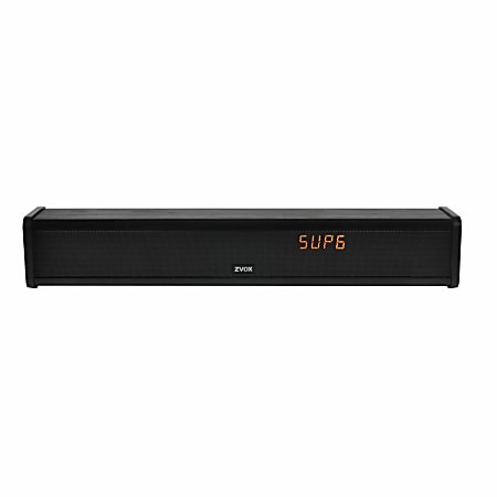 ZVOX AccuVoice AV257 24W Wired TV Speaker Black Office Depot