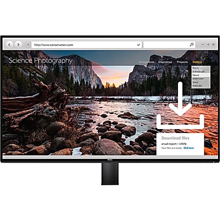 Dell™ UltraSharp InfinityEdge 27" LED LCD Monitor With Arm